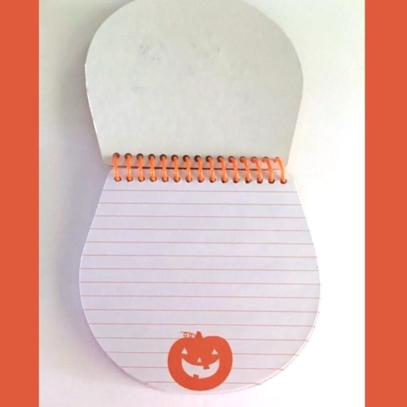Halloween Pumpkin Stationery Set Notepad Stickers Pencils Glitter Planner Girl - Picture 7 of 8